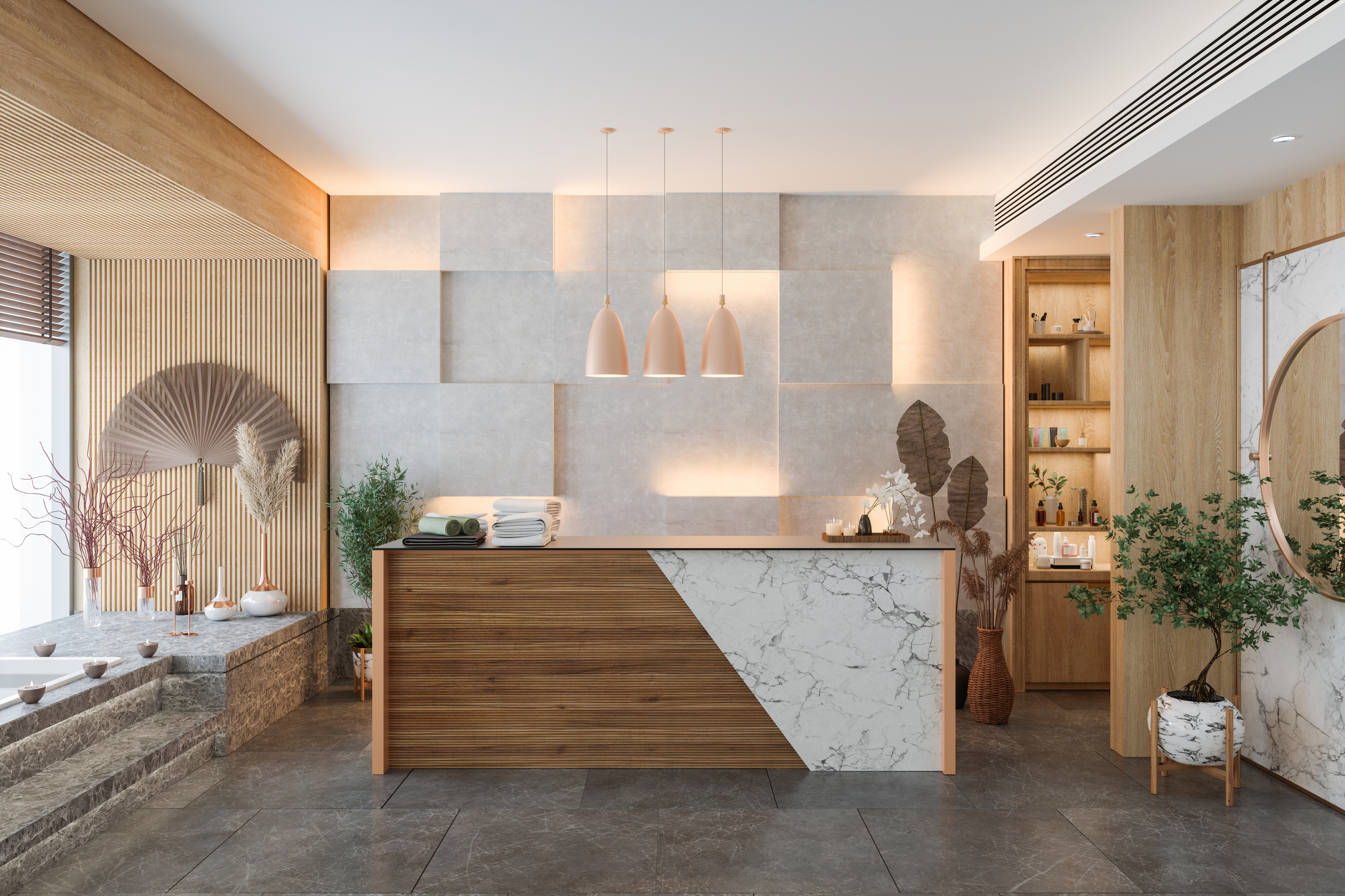 Luxury spa atmosphere